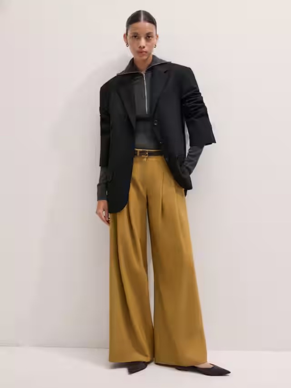 ME+EM NWT Wide Leg Pleat Pant - Size 8 - Picture 4 of 6